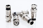 Bnc Compression Connector For Rg59 rg6 Coaxial Cable Cctv Satellite Multi-pk Lot