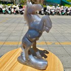 2 24lb Natural Agate Carved Horse Figurine  Exquisite Hand Carved Gemstone Statu