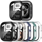 6 Pack For Apple Watch Series 10 46 Mm Black clear starlight silver blue green
