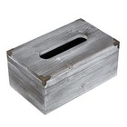 Distressed Wooden Rustic Tissue Box Holder Tissue Box Cover Napkin Dispenser For