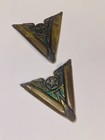Vtg Wwii Wasp Sweetheart Western Shirt Collar Tips Pair V For Victory Wings