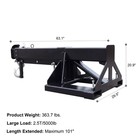 Forklift Jib Boom Crane Extendable Fork Mounted Lifting Attachment Up To 100 