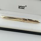 New Montblanc Meisterstuck Gold Classique Luxury Rollerball Pen 163 With Box