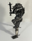 Predator Metal Handmade Sculpture Welded Scrap Parts 8  Display Figure Art