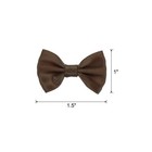 50pcs Dark Brown Bow Ties 1 5 x1  Mini Bowknot For Crafting Little Satin Bow