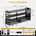 Heavy-duty Wall Tool Organizer  8 Drill Holders  4-tier  Power Strip