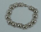 Heart Bracelet Set In Sterling Silver 7 Inches