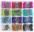 Aiex 1200 Pieces Sewing Pins Multicolor Head Pins Straight For Dressmaker 