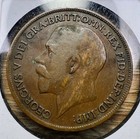 1920 Penny Great Britain George V - Actual Coin Shown - Free Shipping Inv 132