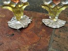 Antique German Dollhouse Doll Soft Metal Rare Miniature Flat Trees Grapes Bushes
