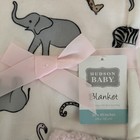 New Cozy Baby Blanket Animal Theme Pink Reversible To Sherpa   Hudson Baby