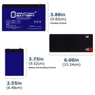 Mighty Max 12v 9ah Gel F2 Battery Compatible With Apc Backups Bx1500g - 8 Pack