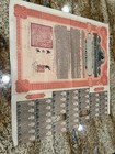 1911 Imperial Chinese Government Gold Loan  100 Bond Uncancelled W  Coupons