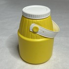 Vintage Lipton Tea Jug Container 8    Tall Yellow Carrying Handle With Lid