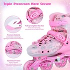 Inline Skates  Adjustable Childrens Inline Skates With Light Up Wheels For Gi   