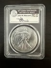 2017 P Silver American Eagle Pcgs Ms70 First Strike Mercanti Signed Label 1 1000