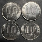 Vintage 1968 South Vietnam 10 Dong Lot Of 4 Unc Coin World Foreign Beautiful War