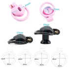 Resin Male Chastity Device Inverted Cage For Men Locking Belt With 4 Rings Usa