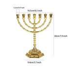 Aim   Ggkk Jewish Candle Sticks Menorah 7 Branches - 12 Tribes Of Israel Cand   