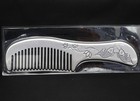 Real 999 Fine Silver Hair Comb Lucky Fish Long Handle Hair Care 5 82inch  62g
