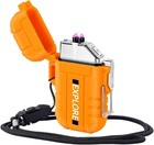 Electric Lighter - Usb C Rechargeable  Windproof  Waterproof Flameless Dual A   