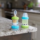 Sassy Baby Food Nurser     4  Months Set Of 2- 4oz 100  Silicone  Assorted Sizes 