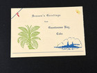 Christmas Cards Us Navy Ships 1940 5 Cards Original Art Beautiful Condition