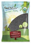 Organic Black Sesame Seeds     Raw  Unhulled  Non-gmo  Kosher     By Food To Live