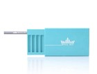 Original Royal Box Blue 8 Slot Snuff Storage Device W  Built In 3   metal Straw 