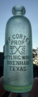 W f  Cortes Brenham Texas Tx Hutch Soda Bottle Error Misspelled Bottling Rare