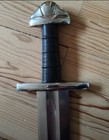 Custom Handmade High Carbon Steel Viking Medieval Sword With Leather Sheath 