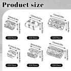 120 Pcs Silver Dreadlock Beads Locs Accessories  Braid Jewels For Hair Soft M   