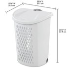Sterilite Ultra    Wheeled Hamper Plastic Adult  White