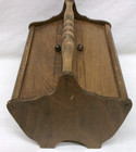 Vintage Wood Sewing Caddy  Dual Flip-top Box W carry Handle   Spool Shelf Vg Cnd