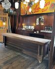Original Antique Early 1900s 10    Quarter Sawn Oak Store Counter 