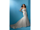  1499     8 White Fit Flare Corset Beaded Lace      Alfred Angelo Couture 2083 New