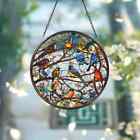 Birds Stained Glass Suncatcher  Window Hanging Decor