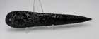 Modern Hand Knapped 9-1 2  Black Obsidian Spear Point Dagger  Finely Detailed