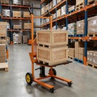 450lb Hydraulic Material Lift Foldable Manual Forklift Winch Stacker 36  Lifting