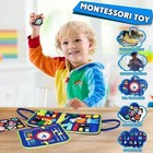 Toddler Montessori Busy Board Kids Montessori Learning Toys Toddlers Travel Toy