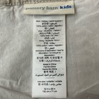 Pottery Barn Baby Belgian Linen Crib Skirt With White Embroidery Natural 16   