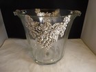 New Arthur Court Large Grape Pattern Ice Bucket Vintage Champagne Cooler