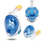 Us Adult Snorkel Scuba Full Face Mask Swimming Underwater Diving Masks Blue S xs