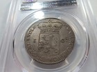 X2 Netherlands Zeeland 1763 Silver 1 Gulden Pcgs Ms-64 Nice Toning Top Pop 1 0