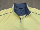New 2004 Nike Golf Pullover Windbreaker Short Sleeve Yellow Mens Medium Y2k Era