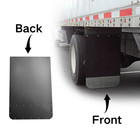 2pc Universal Mud Flaps W  Stainless Steel Plates Semi Trailer Truck 24  X 36 