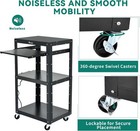 41   3-layers Media Laptop Av Cart Tabel W  Power Strip Office Room Presentation