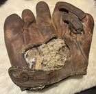 Vintage Chet Laabs Split Finger Double Tunnel Web Baseball Glove