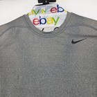 Nike Pro Combat Shirt Mens Large Dri-fit Compression Sports Training Gray Faded