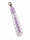 Handmade Macrame Keychain Wrist Strap Cotton Key Fob Boho Lanyard Bag Charm Gift